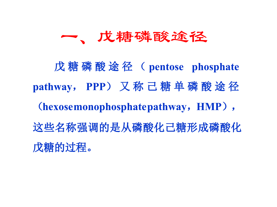 生物化学第25章戊糖磷酸途径和糖的其他代谢途径_第2页