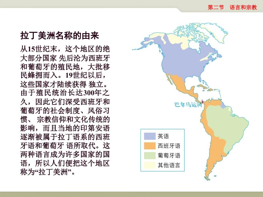 中图版初中地理八上3.2语言和宗教课件3_第3页