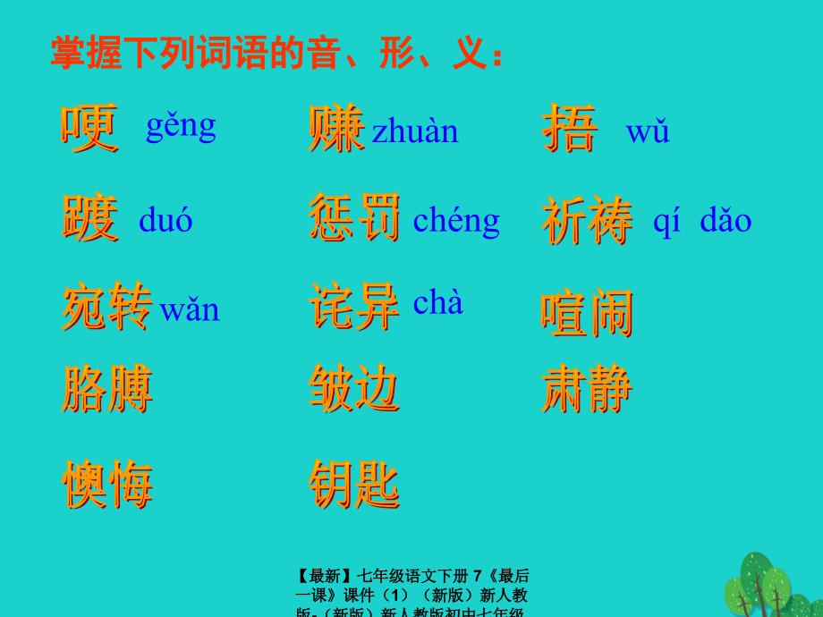 最新七年级语文下册7最后一课课件新人教版新人教版初中七年级下册语文课件_第3页