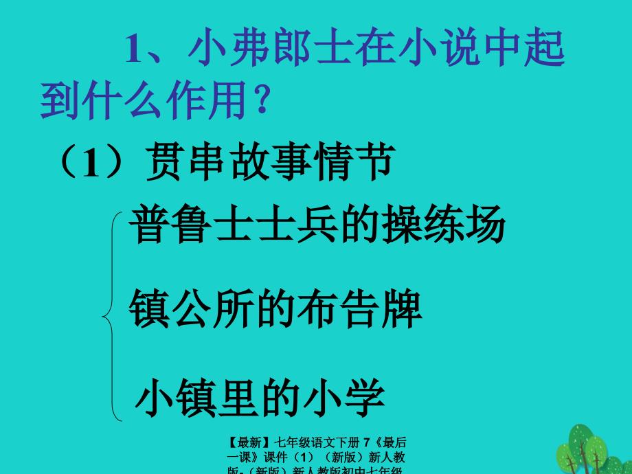 最新七年级语文下册7最后一课课件新人教版新人教版初中七年级下册语文课件_第4页