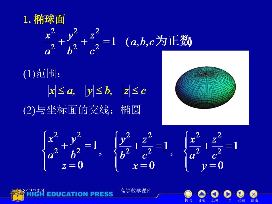 高等数学课件D853二次曲面_第3页