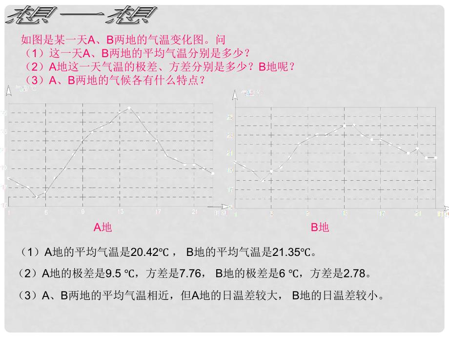 辽宁省辽阳九中八年级数学下册《5.4 数据的波动（二）》课件 北师大版_第3页