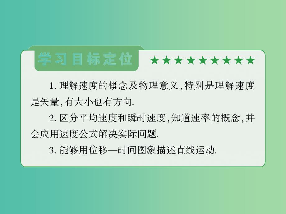 高中物理 1.3运动快慢的描述速度课件 新人教版必修1.ppt_第2页