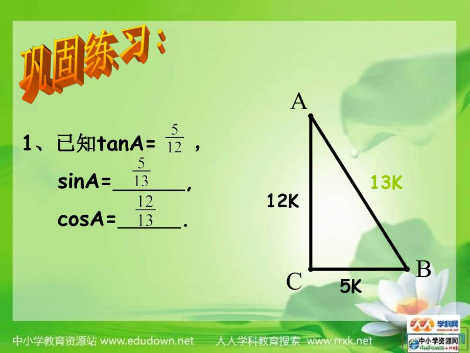 沪科版数学九上25.2锐角的三角函数值ppt课之一_第3页