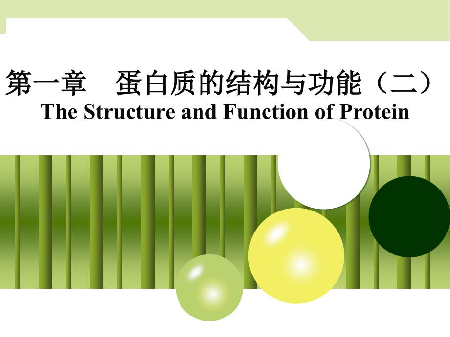 生物化学与分子生物学：第一章 蛋白质的结构与功能（二）_第1页