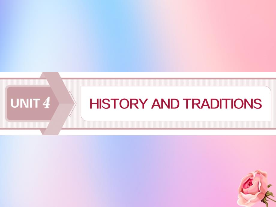 2019-2020学年新教材高中英语 UNIT 4 HISTORY AND TRADITIONS Section Ⅰ Listening and Speaking &amp;amp; Reading and Thinking&amp;mdash;Comprehending课件 新人教版必修第二册_第1页