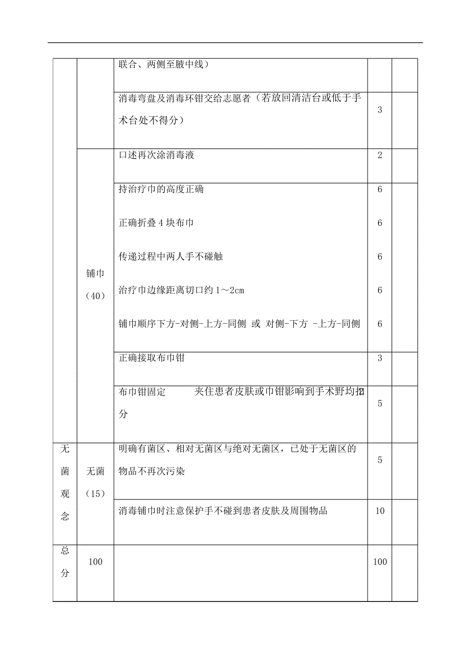 消毒铺巾评分表1836_第3页