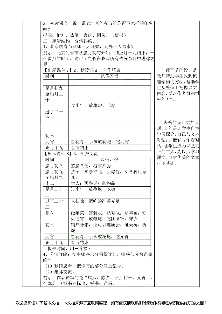 《北京的春节》优秀教案171416_第3页