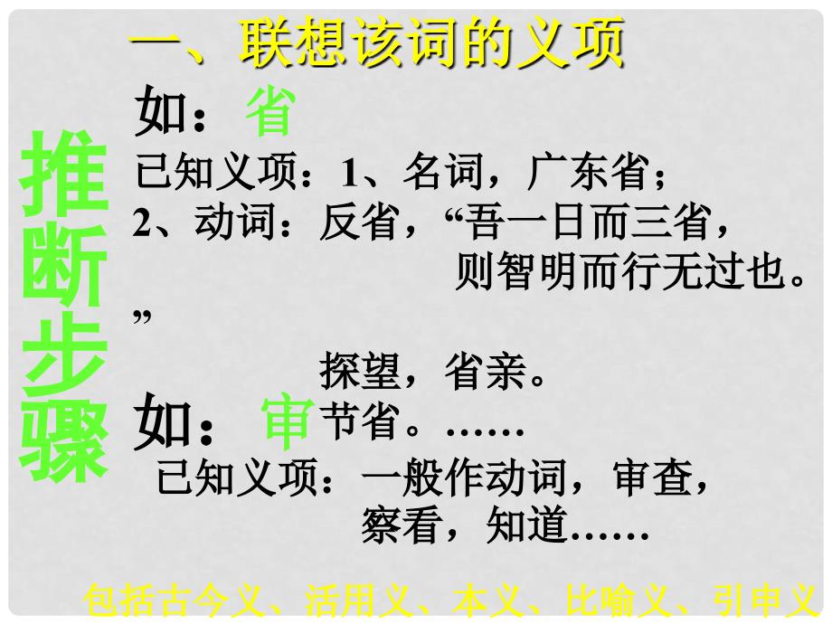 湖南省邵东县高三语文一轮复习 文言实词用法推断课件_第4页