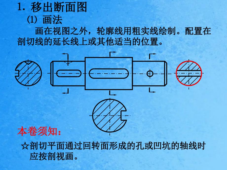 清华大学工程图学第9讲断面图规定画法尺寸标注_第3页