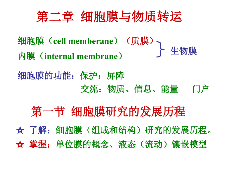 《细胞膜与物质转运》PPT课件.ppt_第1页