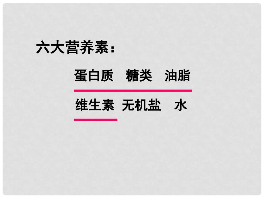 天津市梅江中学九年级化学下册 第十二单元 化学与生活 课题1 人类重要的营养物质课件 新人教版_第3页