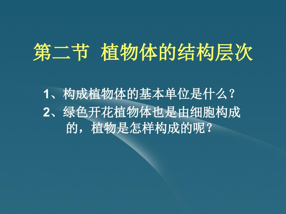 初一生物《植物体的结构层次》课件_第2页