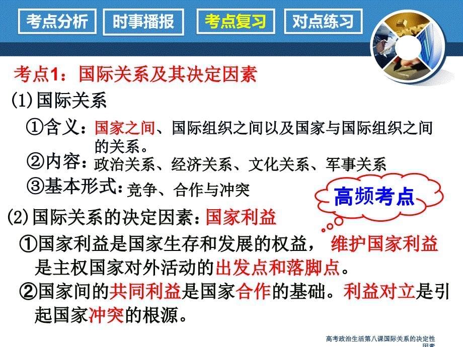 高考政治生活第八课国际关系的决定性因素课件_第5页