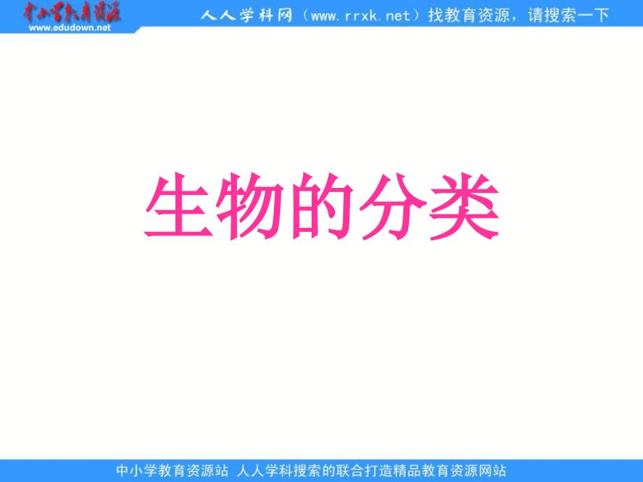 苏科版生物七下《生物的分类》_第1页