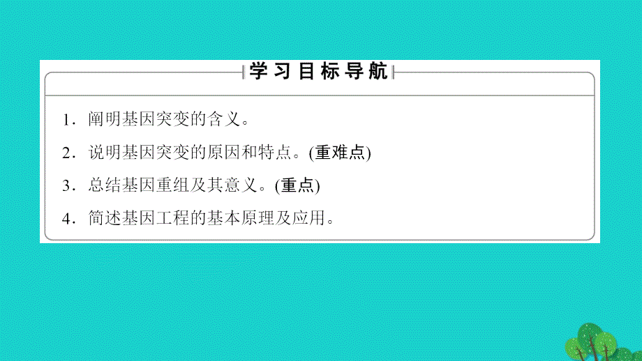 高中生物第4章遗传的分子基础第4节基因突变和基因重组课件苏教版必修_第2页