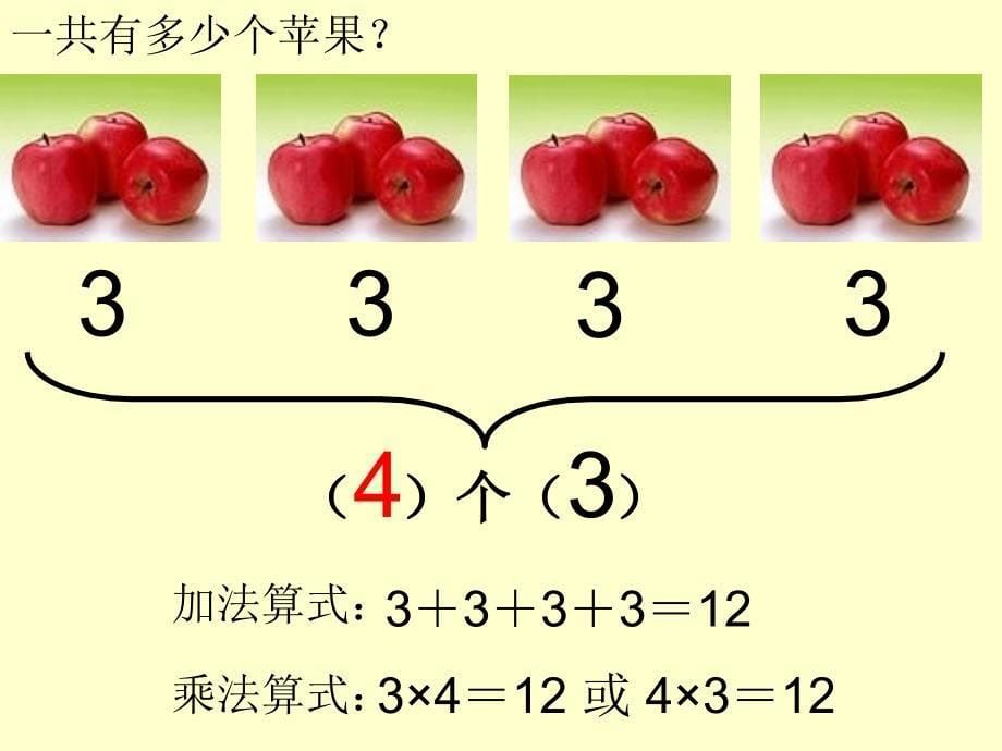 人教版二年级数学上册第四单元表内乘法一复习课件_第5页