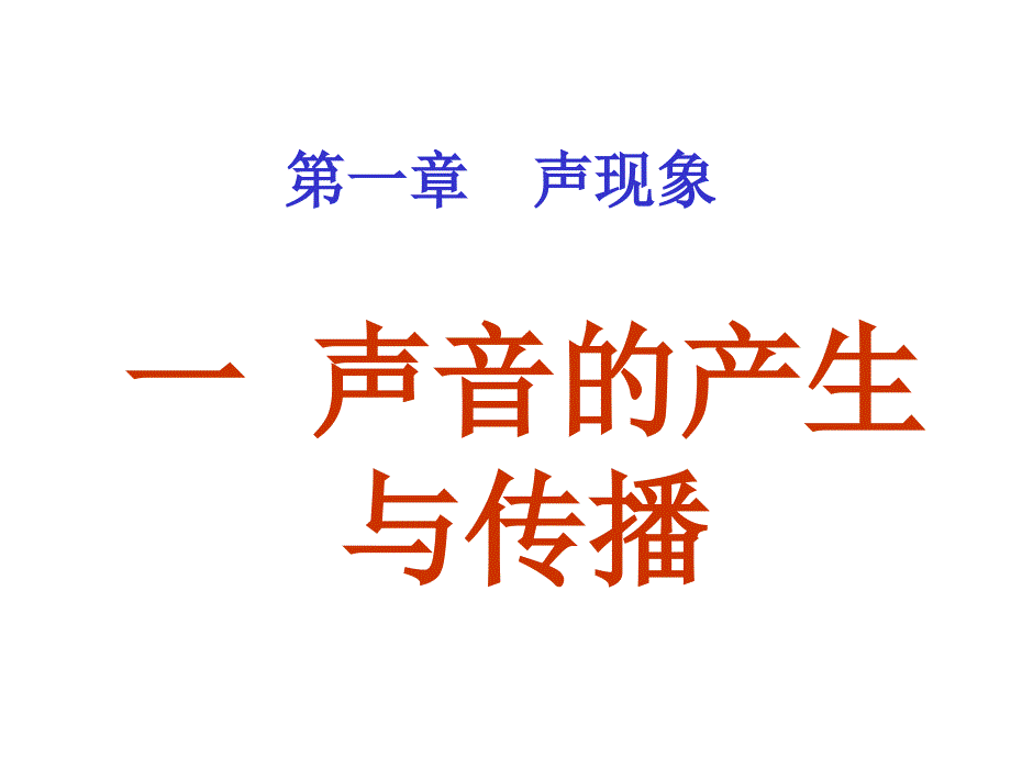 人教版1111声音的产生与传播课件_第1页