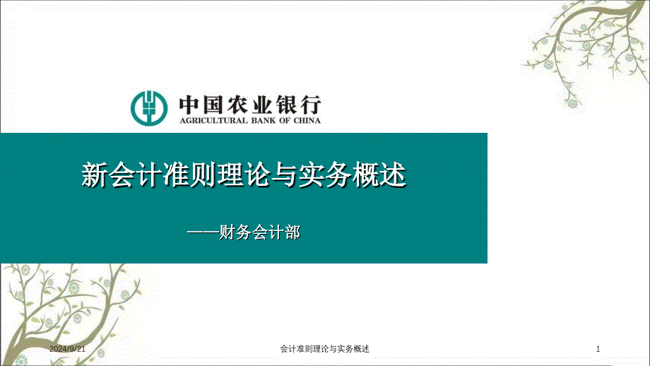 会计准则理论与实务概述课件_第1页