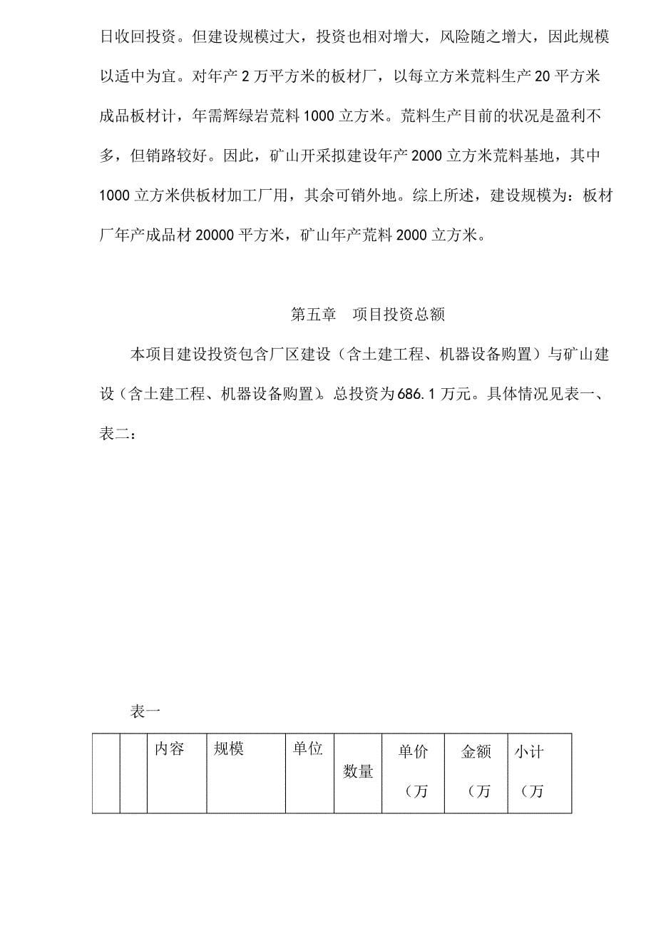 XX自治县辉绿岩开发项目建议书1_第5页