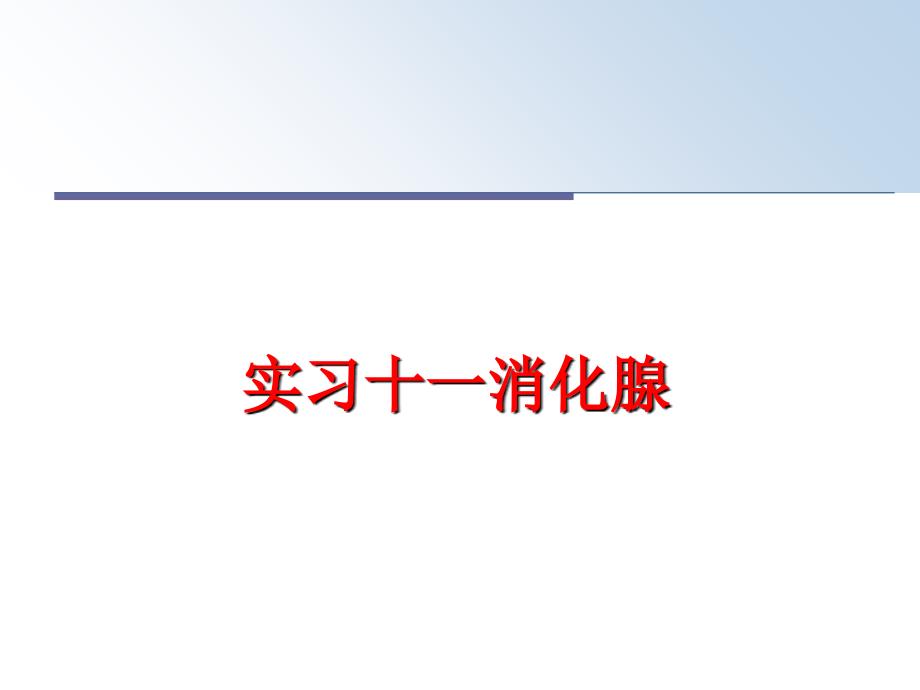 最新实习十一消化腺PPT课件_第1页