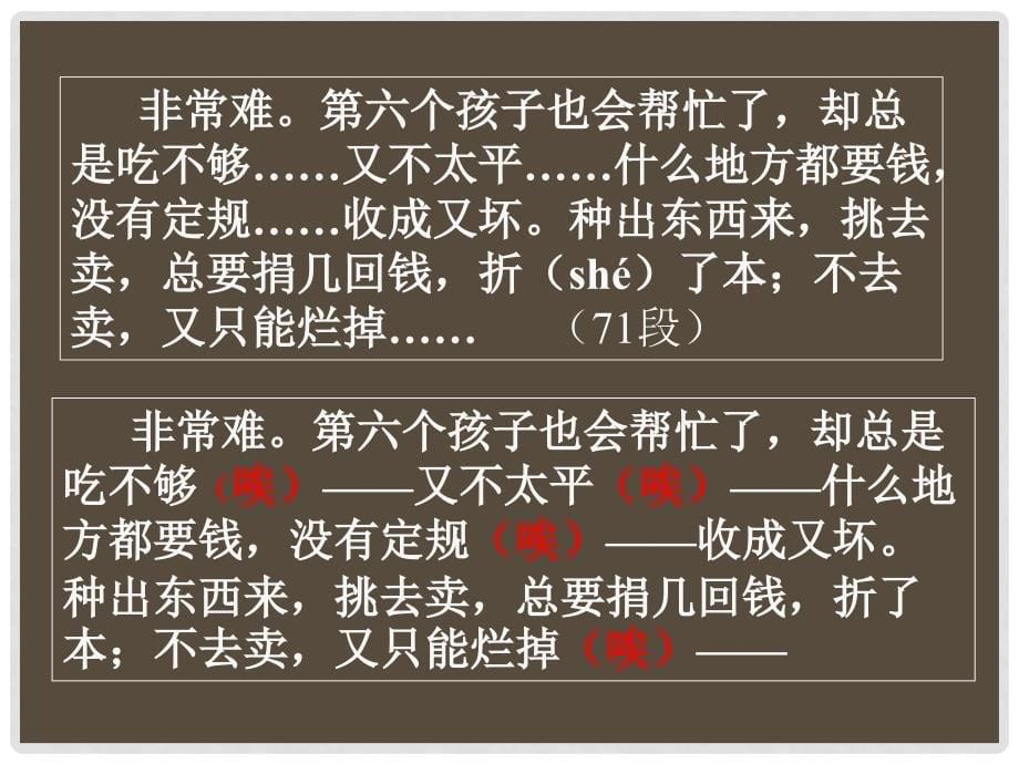 浙江省温州市第二十中学初中语文九年级语文上册 第三单元 第9课 故乡课件 新人教版_第5页