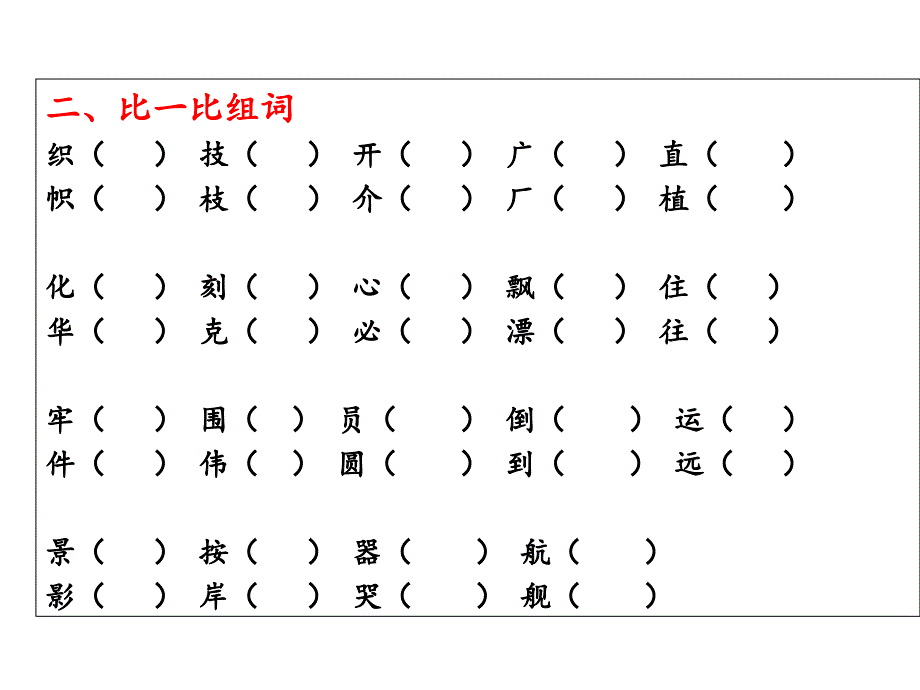 人教版二年级上册语文第八单元复习_第3页