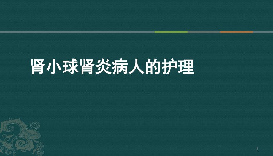 肾小球肾炎病人的护理查房_第1页