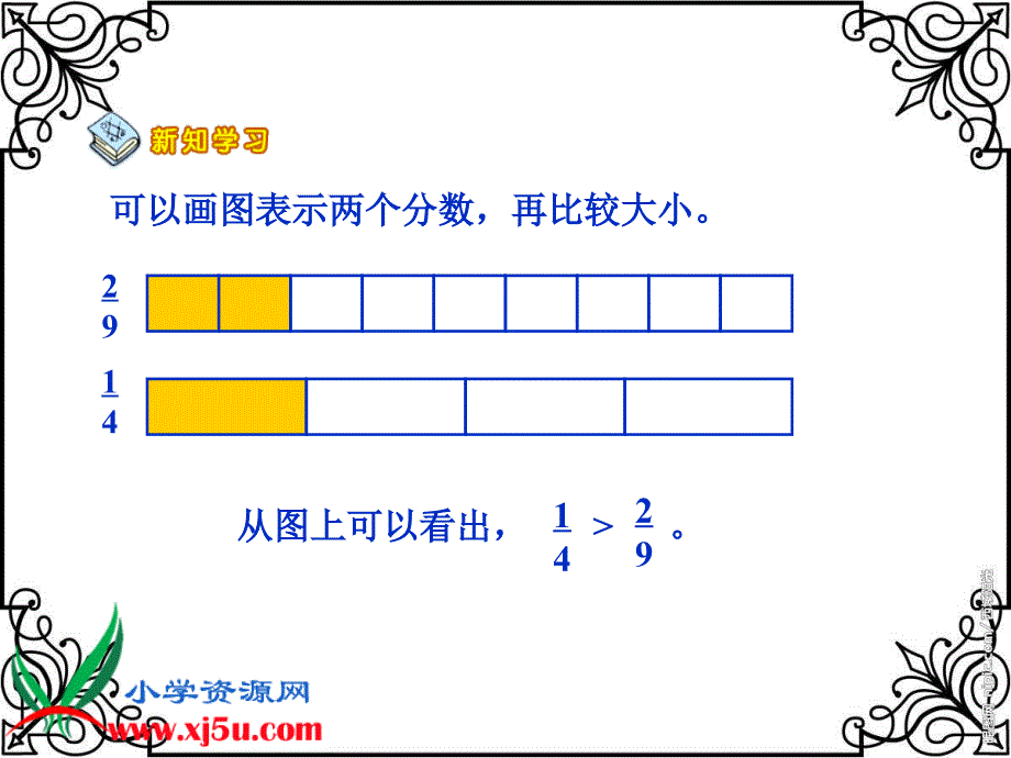 北师大版数学五年级上册分数的大小PPT课件_第4页