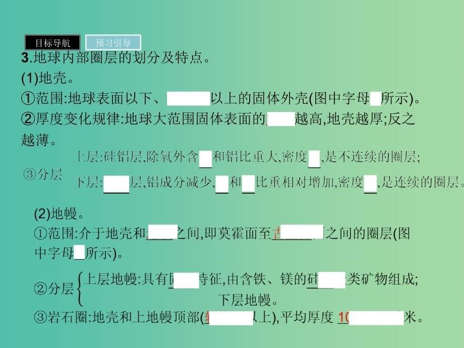 高中地理第一章行星地球1.4地球的结构课件新人教版.ppt_第5页