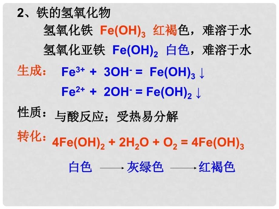 高中化学 几种重要的金属化合物课件 新人教版必修1_第5页