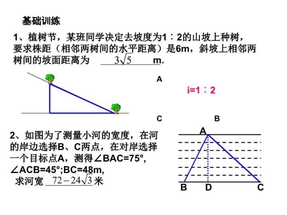 最新坡度通常写成1∶m的形式,如i=1∶6幻灯片_第3页