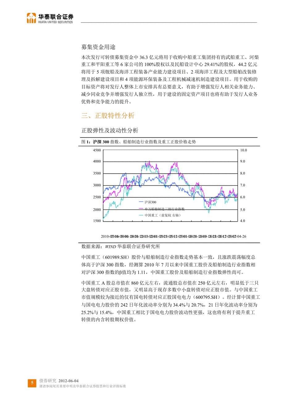 新债发行定价分析：重工转债发行定价分析0604_第5页