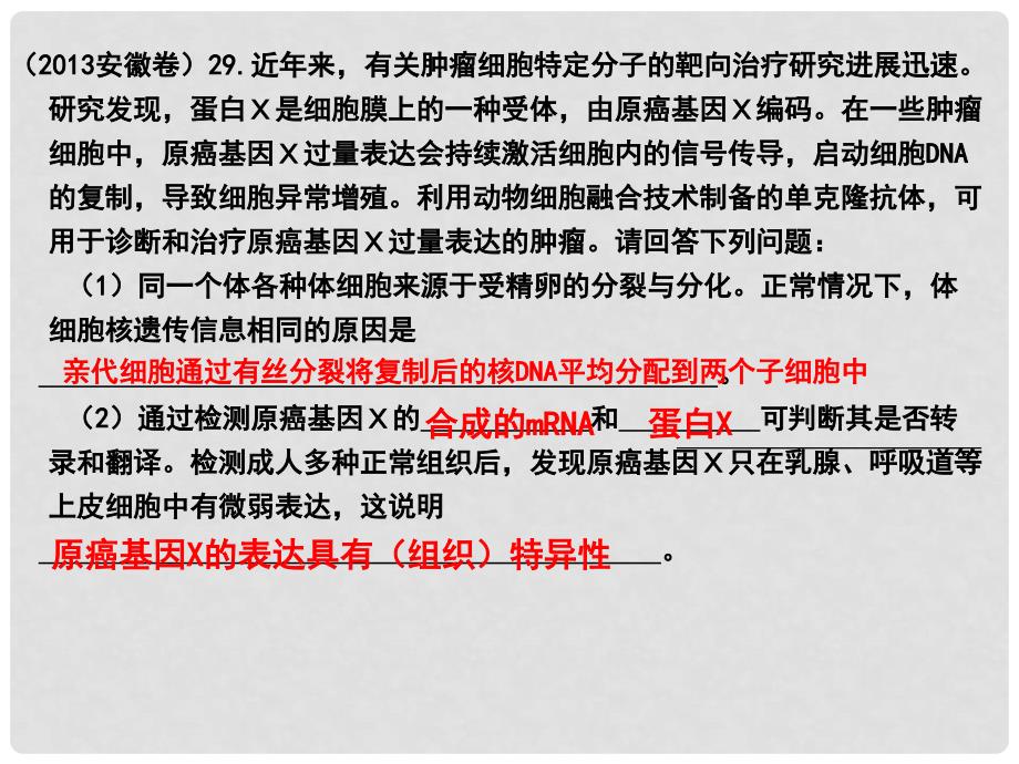 高考生物专题分类汇编 细胞的生命历程课件 新人教版_第3页