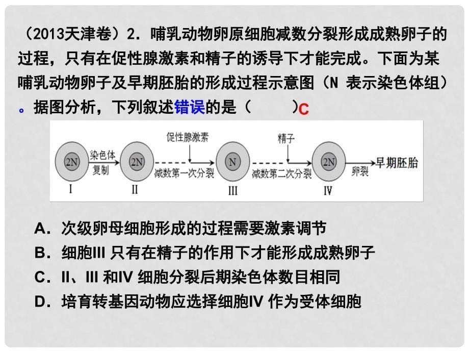 高考生物专题分类汇编 细胞的生命历程课件 新人教版_第5页