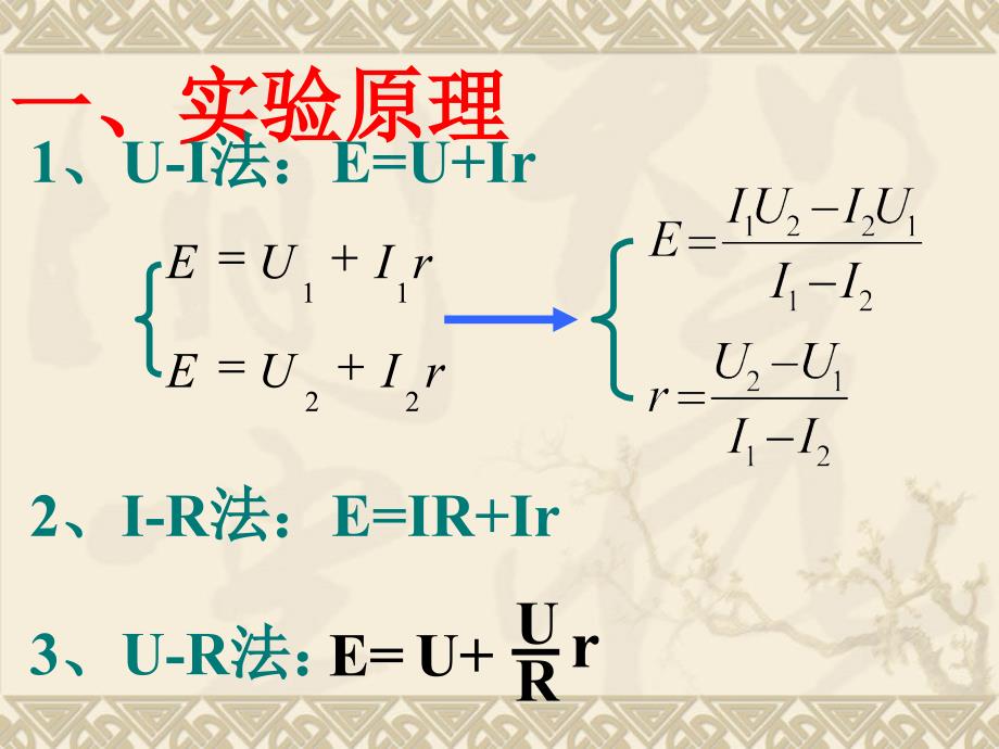 高中物理新课标版人教版选修3-1精品课件：《实验：测定电池的_第2页