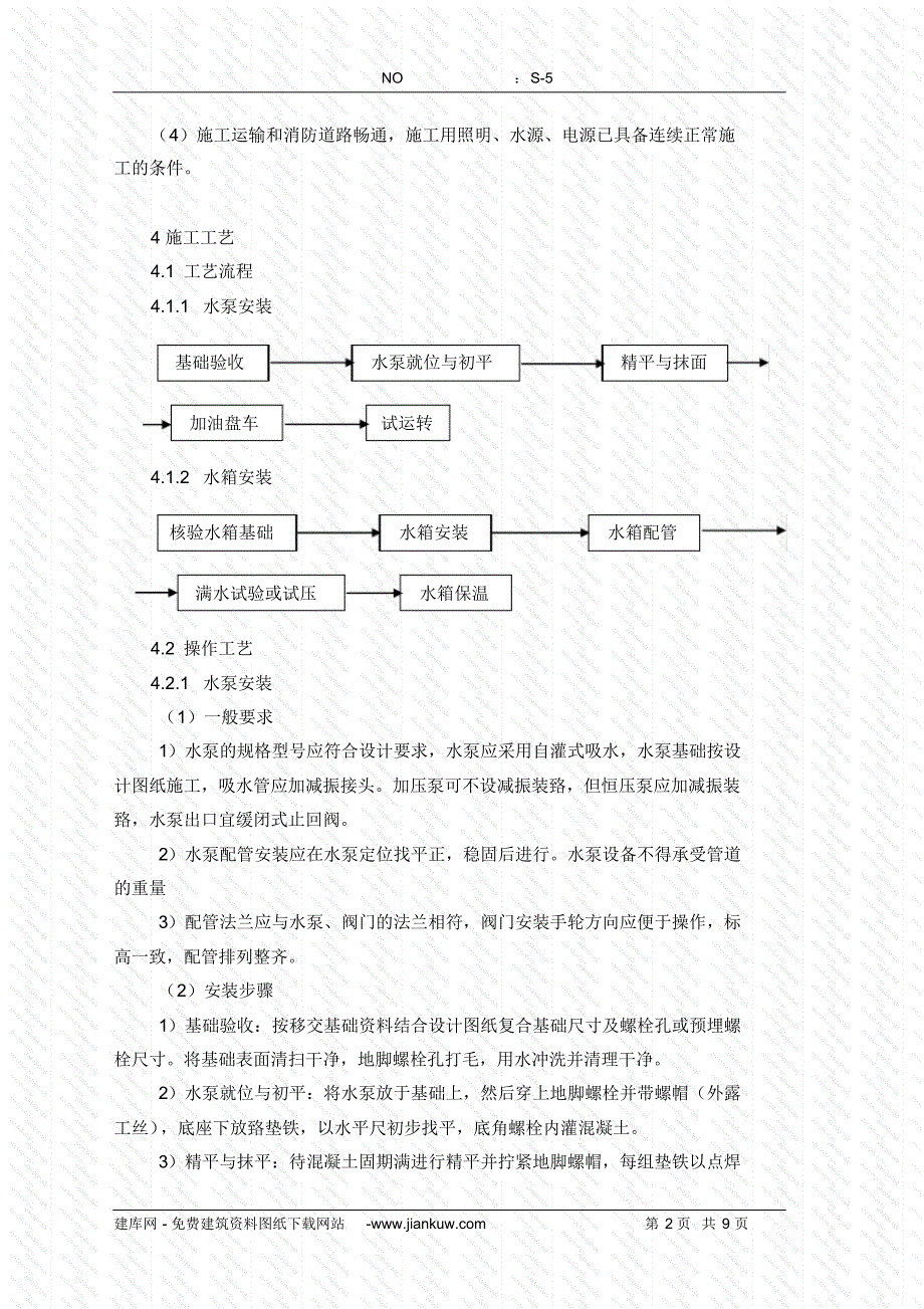 给水设备安装施工方案(20220215175346)_第2页