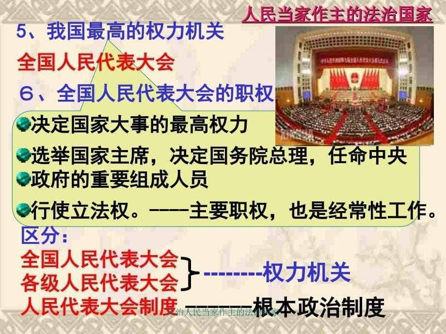 政治人民当家作主的法治国家课件_第5页