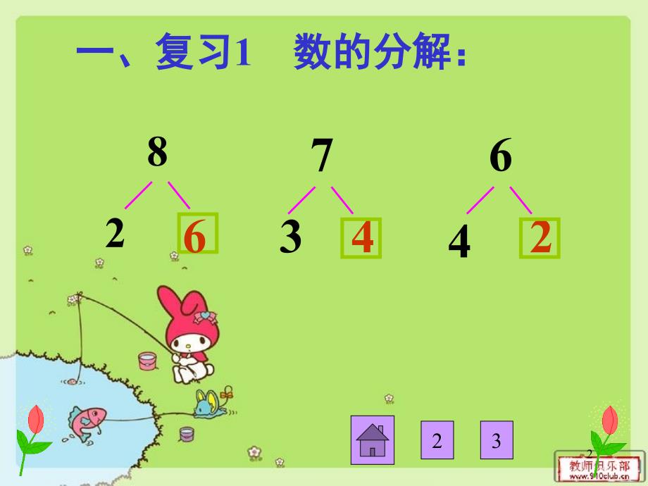 新人教版一年级数学上册876加几课堂PPT_第2页