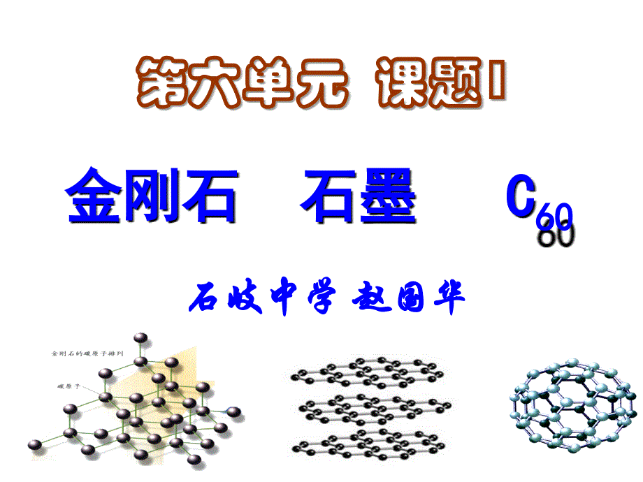 金刚石、石墨、C60上课PPT_第1页