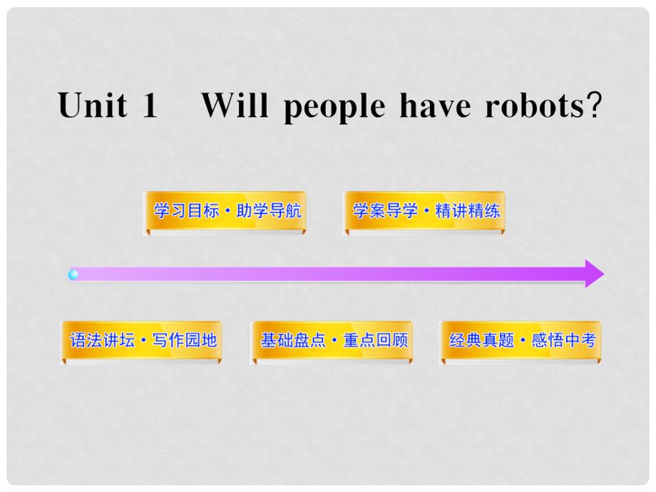 八年级英语下册 Unit 1 Will people have robots新课标同步配套课件 人教新目标版_第1页