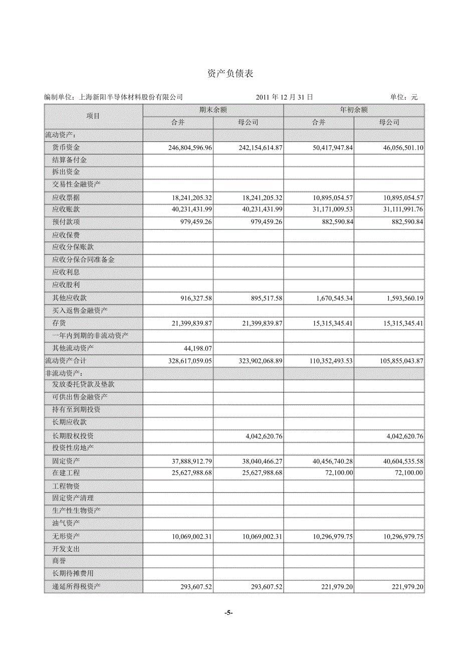 上海新阳：审计报告_第5页