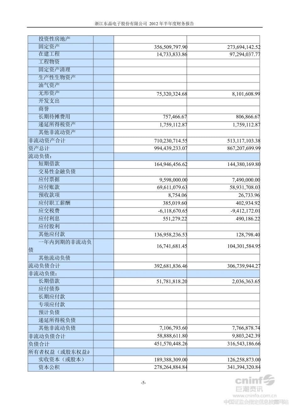 东晶电子半财务报告_第5页