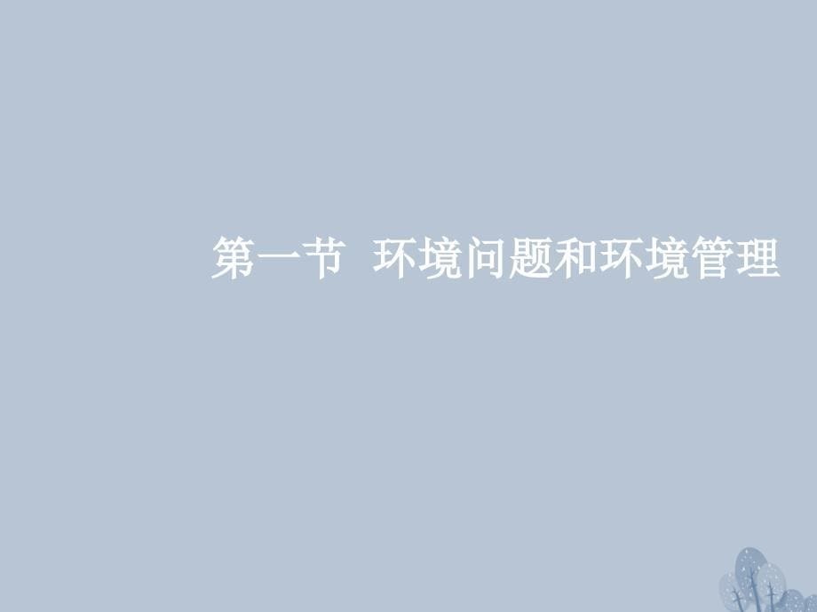 高三地理第十五章 环境保护 第一节 环境问题与环境管理 新人教版_第5页