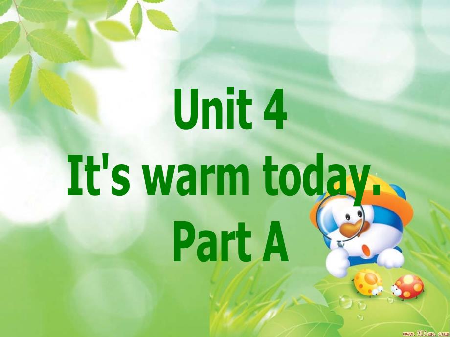 四年级《unit4Itiswarmtoday》ALet’slearn_第1页