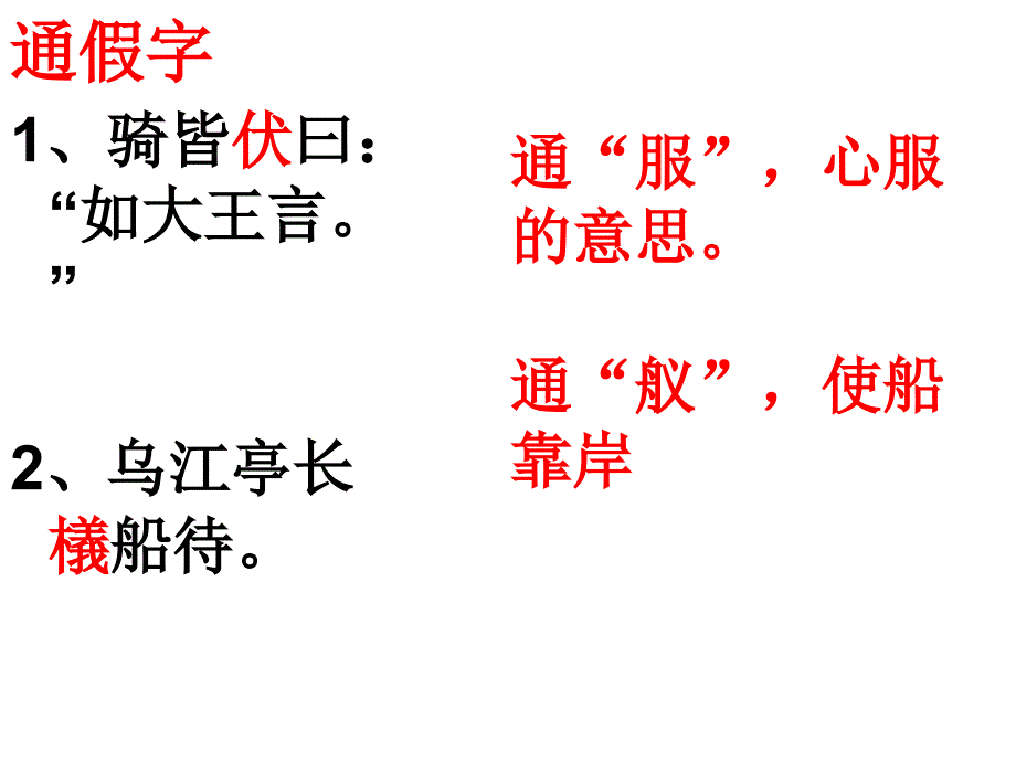 项羽之死知识点总结_第1页