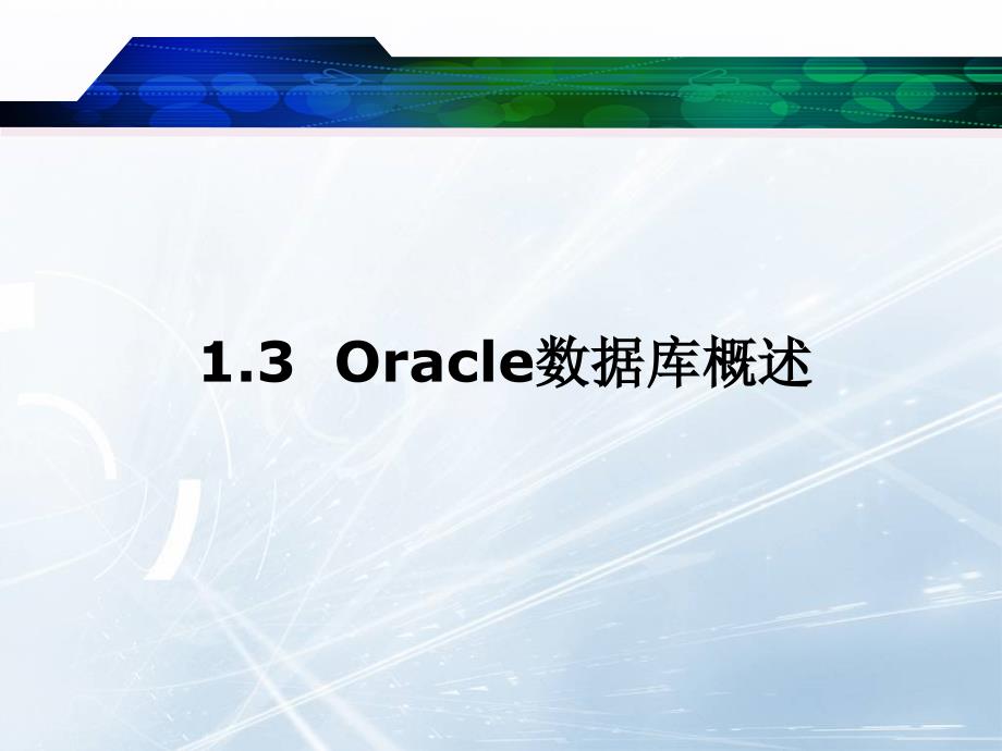 Oracle 数据库管理与应用：第1章 关系型数据库及Oracle 10g介绍_第3页