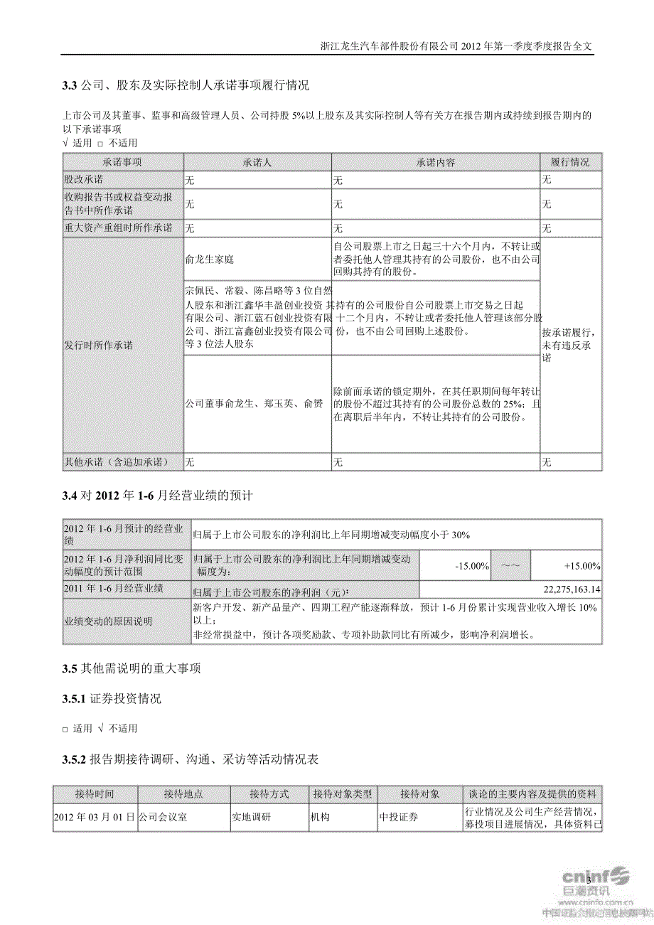 龙生股份：第一季度报告全文_第3页