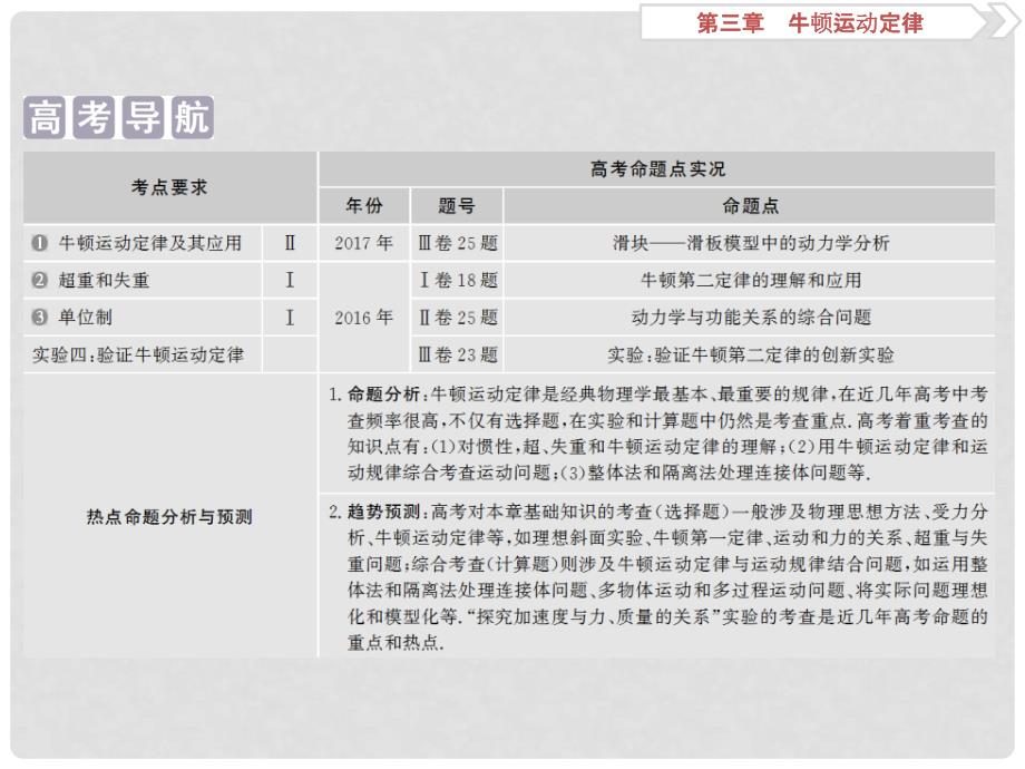 高考物理总复习 第三章 牛顿运动定律 第一节 牛顿第一、第三定律课件_第2页