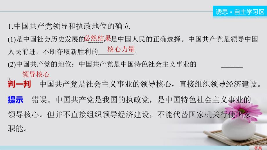 高中政治 6.1 中国共产党执政 历史和人民的选择课件 新人教版必修_第4页